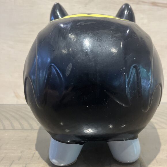 Batman DC Comics Ceramic Coin Piggy Bank F.A.B. Starpoint Novelty no stopper - Picture 4 of 7
